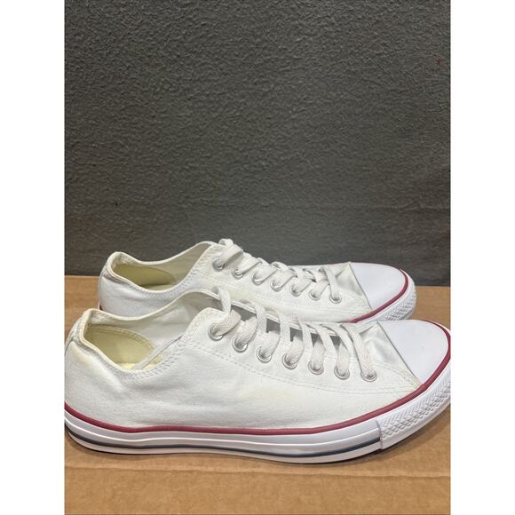 Converse Chuck Taylor All Star Low Optic White Mens Size 10 Womens Size 12 Read